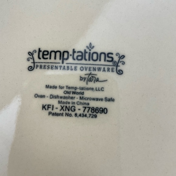 Temptations By Tara, Presentable Ovenware, Set Of 3 Servings Plates, From QVC - Picture 5 of 5